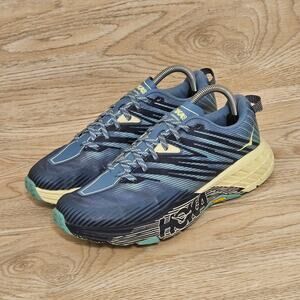 Hoka One One Speedgoat 4 Blue Running Shoes Sneakers Womens Size US 9